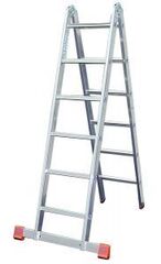 TRIMATIC Шарнирная двусторонняя стремянка, 2 х 6 перекладин