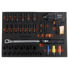 WDK-3740S Набор пневматического и динамометрического инструмента в ложементе, 37 предметов