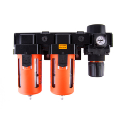 WDK-70740 Блок подготовки воздуха 1/2" двухступенчатый с влагомаслоотделителем, регулятором и маноме