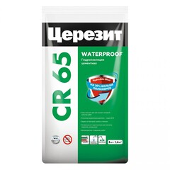 Гидроизоляция Церезит CR65 Waterproof для устройства жестких покрытий 5 кг, шт