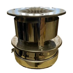 Оголовок Craft нержавеющий (316/0,5/304/0,5), ф200/300 с ветрозащитой