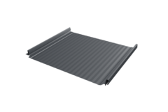 Кликфальц Pro Gofr Grand Line 0,5 Atlas X с пленкой на замках RAL 7024 мокрый асфальт
