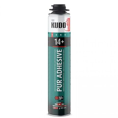 Клей-пена профессиональная Kudo PUR ADHESIVE PROFF 14+ для теплоизоляции всесезонная 1000 мл, шт