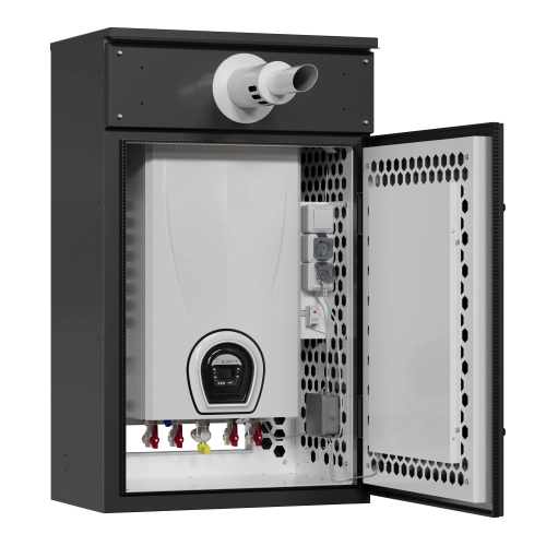 Котельная наружного размещения KRATS 32кВт 1 контурный настенный с котлом Federica Bugatti 32 VARME