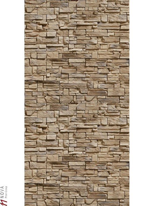 Плита Flamma (Фламма) 1200*610*8 мм огнетермозащитная фиброцементная Палермо 095 Вертикаль