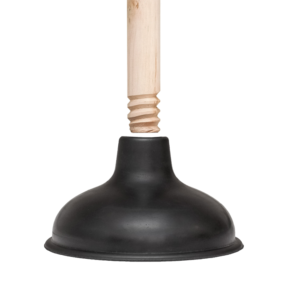 Вантуз для удаления засоров "Классик", деревянная ручка 48 см