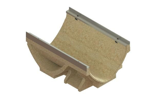 Лоток водоотводный CompoMax Drive DN300 H210-H510 V-образный полуметровый с уклоном