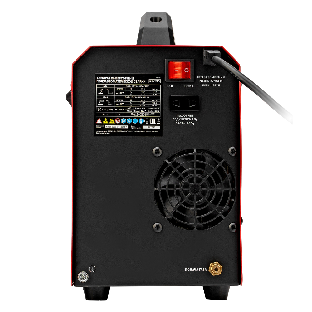 Аппарат инвертор. полуавтомат. cварки MIG-160S, 160A, ПВ 60%, катушка 5 кг MTX