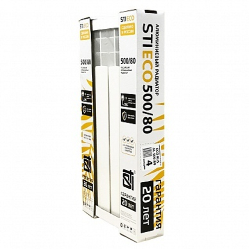 Радиатор алюминиевый STI ECO RUS AL 500/80 4 сек.