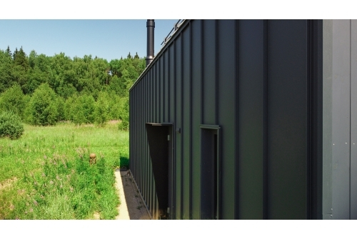 Кликфальц Pro Grand Line 0,5 PurPro Matt 275 с пленкой на замках RAL 7024 мокрый асфальт