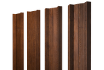 Штакетник М-образный А с прямым резом 0,45 Print Premium Golden Wood Fresh TwinColor