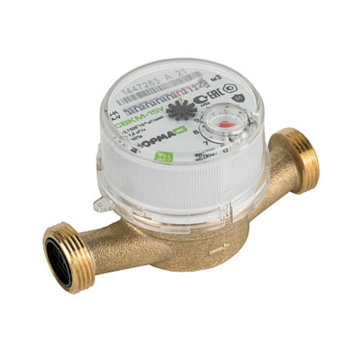 Счетчик воды Норма СВКМ-15 У (110мм, с КМЧ и обрат. клапан.)