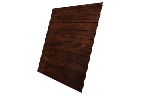 Профнастил C8A 0,45 Print Elite с пленкой Cherry Wood TwinColor