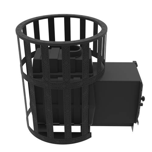 Печь банная Берёзка Воевода - 15 ДТ-4 чугунная сетка