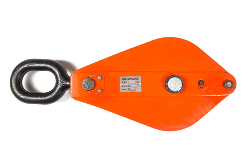 Блок монтажный однорольный с ушком TOR 10 т с откидной щекой