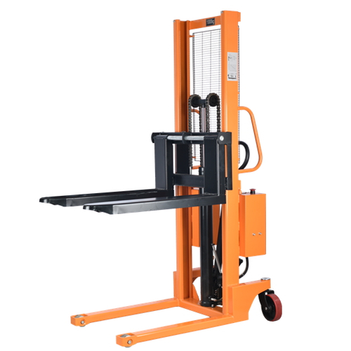 Штабелер комбинированный с ручным и электроподъемом 1,0 т 2,5 м TOR CTYC с раздвижными вилами*