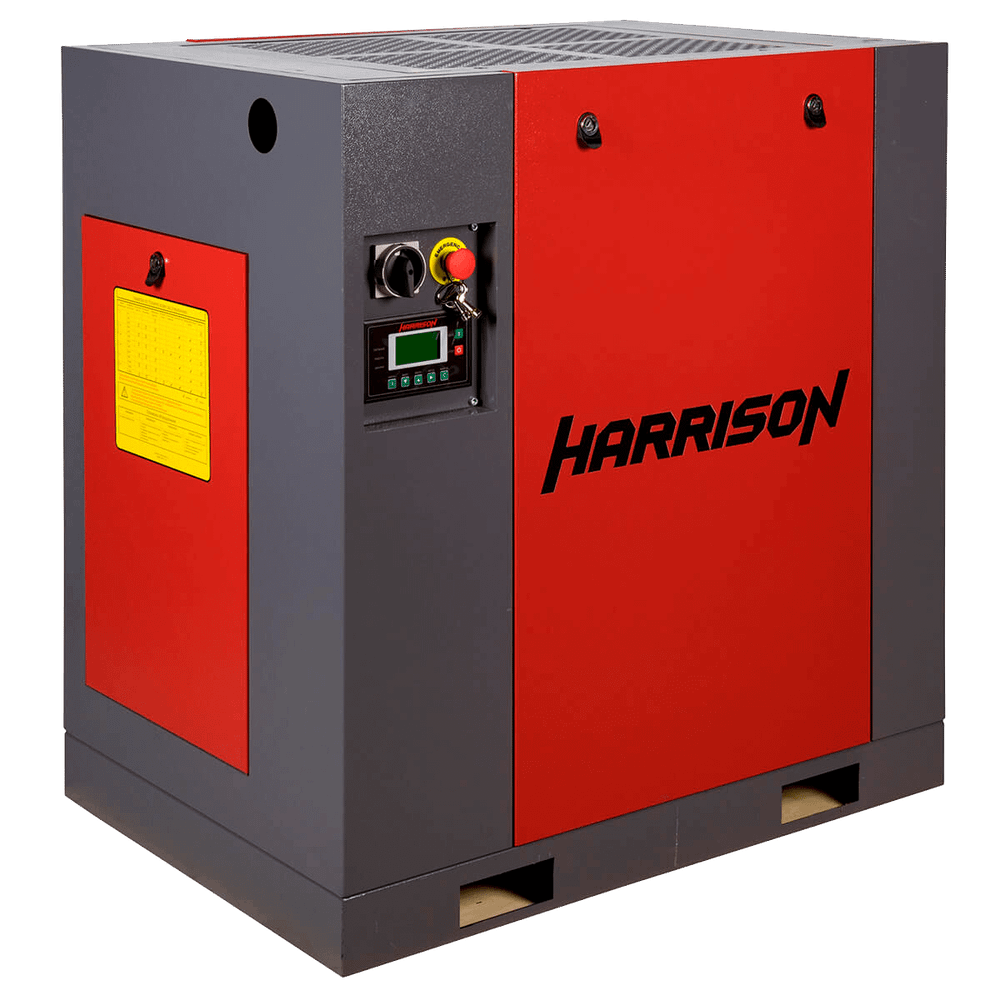 HRS-942100-10VSD Винтовой компрессор с ременным приводом и частотным преобразователем: 2100 л/мин, 10 бар, 15 кВт