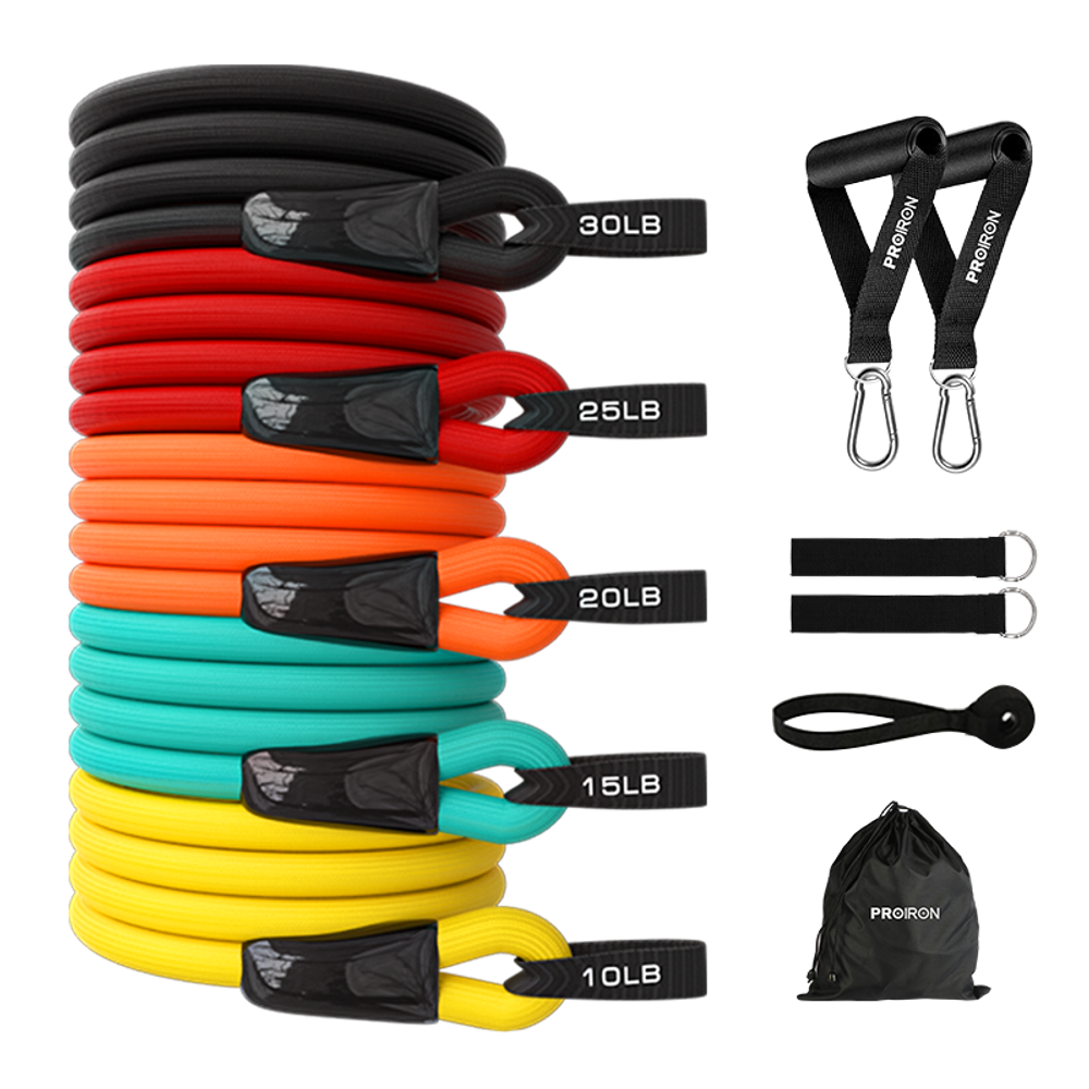 Набор эспандеров для фитнеса 5 шт. ProIron от ГЕЛЕОС