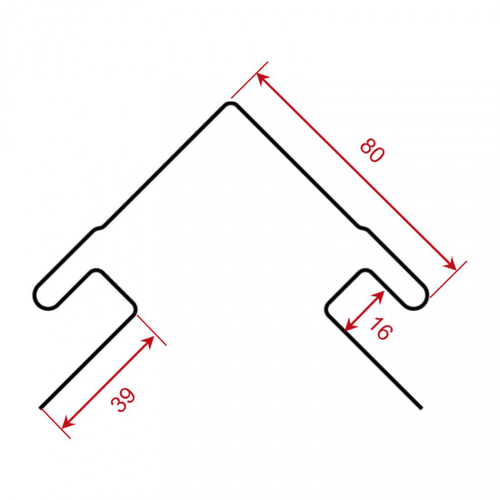 Угол наружный ТехноНиколь Формлайт Кирпич серый, шт