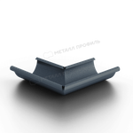 Угол желоба наружный МЕТАЛЛ ПРОФИЛЬ Foramina Freeze D125 Grey