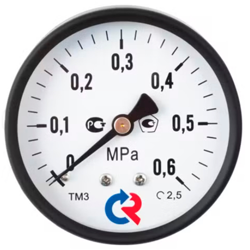 Манометр Росма ТМ-51GТ.GG (G-2.5кгс/см2) М2Gх1.5 1.5 общетехнический 1GGмм, тип - ТМ-51GТ, осевое присоединение, G-2.5кгс/см2, резьба М2Gх1.5, класс точности 1,5