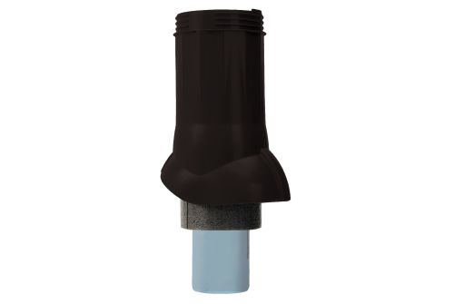 Выход вентиляционный канализации Gervent изолированный 110/160мм RAL 8019 коричневый