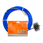 Устройство для удаления засоров в дымоходах спираль 3 в 1 в виниловой оплетке 7,6 метра