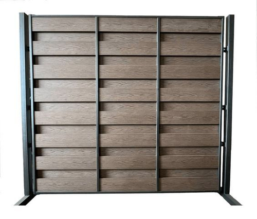 Металлическая заборная секция AIWOOD вентилируемая 1010х1920мм для штакетника ДПК 140*10мм (без наполнения)