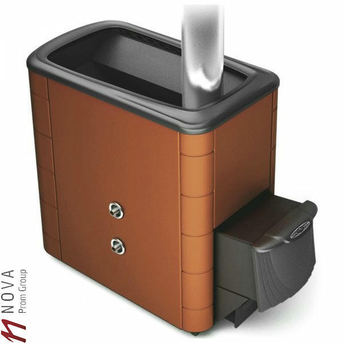 Печь для бани ТМФ Тунгуска XXL 2013 Inox дверца антрацит т/обменник терракота