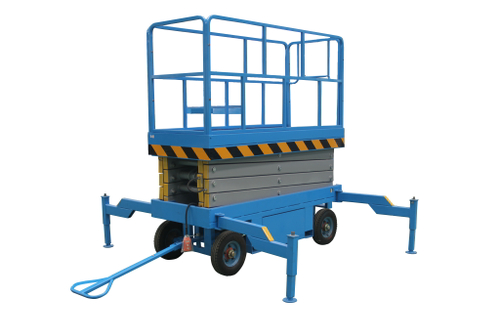 Подъемник ножничный передвижной 500 кг 6/8 м TOR SJY-0,5-6 AC 220В сетевой