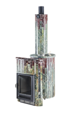 Печь для бани "Оптима" в каменной облицовке