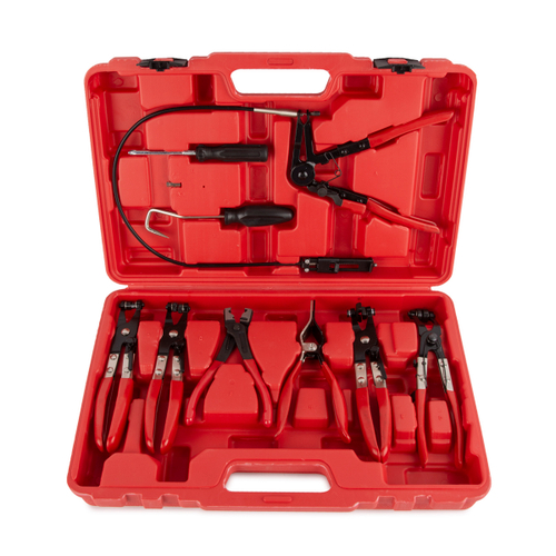 WDK-214690 Набор съемников для работы с хомутами, 9 предметов