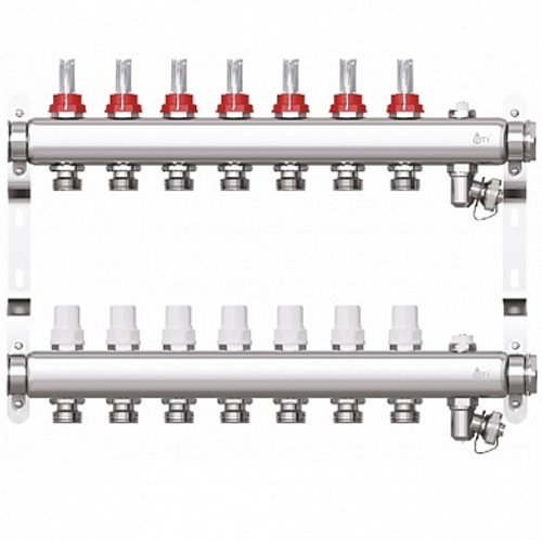 Коллекторная группа STI СМ7F в сборе с расходомерами (7 вых.)
