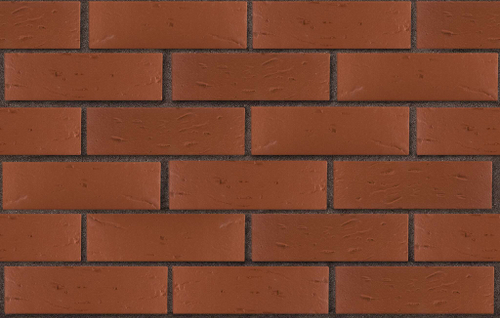 Кирпич керамический ЛСР одинарный Тёмно-красный рустик