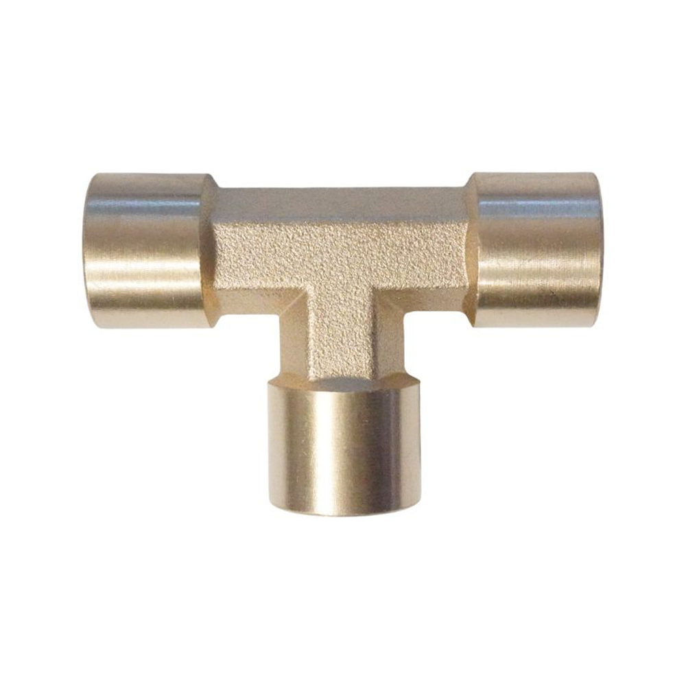 WDK-23PFB Фитинг T - образный, резъба 1/4" PT, F-F-F (внутренний), латунь