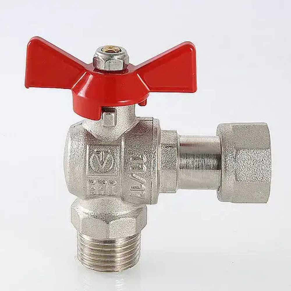 Кран шаровый с накидной гайкой угловой 1"н x 1"нг Valtec Base VT.267.N.0606