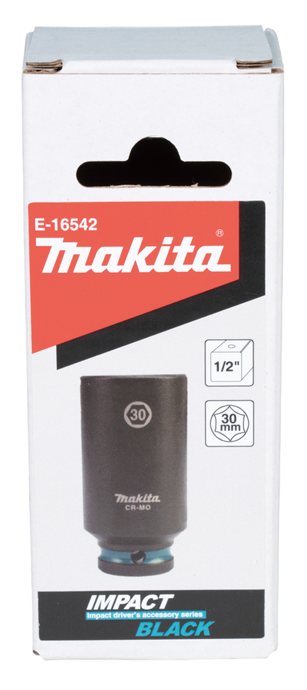 Ударная торцовая головка Impact Black 1/2, 30x81,5 мм Makita E-16542