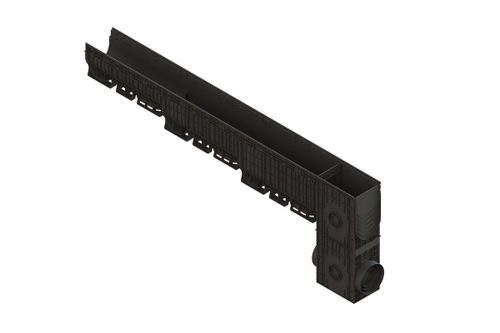 Лоток водоотводный пластиковый PolyMax Basic DN300 h560