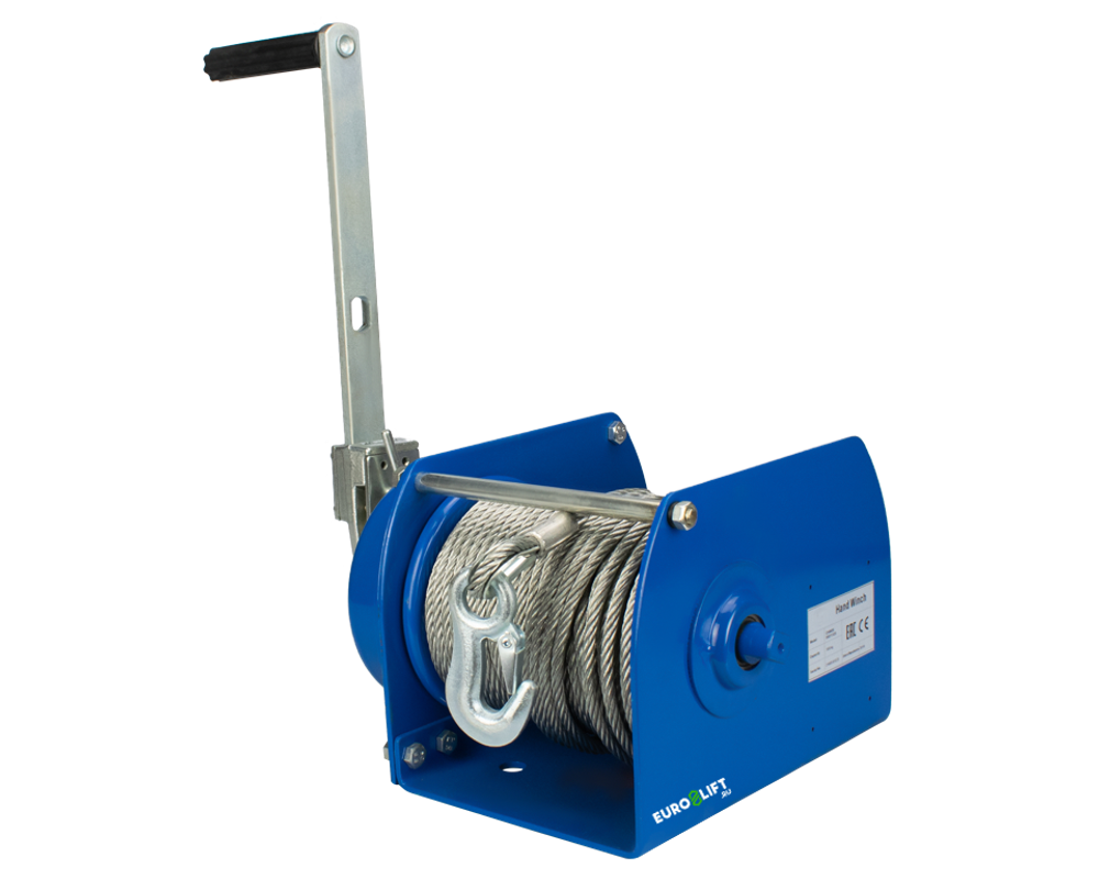 Лебедка ручная CHW-1.0, г/п 1000 кг, канат 40 м