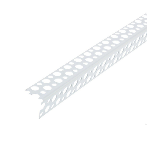 Профиль углозащитный перфорированный ПВХ 23х25х3000 мм белый, шт