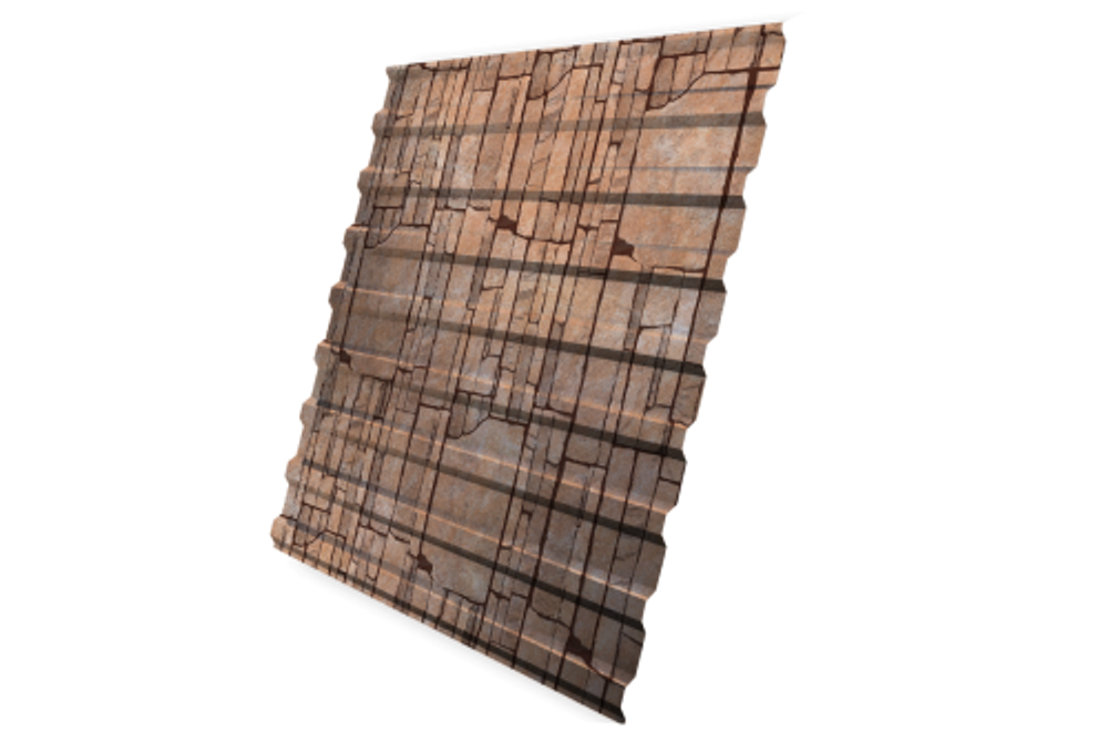 Профнастил C20B 0,45 Print Elite Sand Stone TwinColor