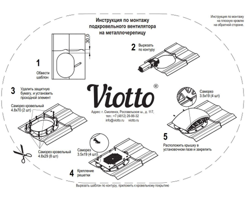 Вентилятор подкровельного пространства для мягкой кровли при монтаже, черепаха 469/370/145 черный RAL 9005
