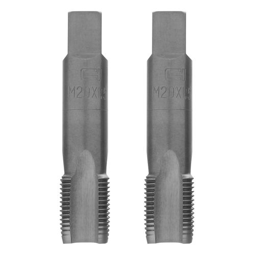 Метчик ручной М20 х 1.5 мм, комплект из 2 шт Сибртех