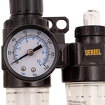 Блок подготовки воздуха регулятор-фильтр-лубрикатор FLR1500, 10 бар, 1500 л/мин, 1/4" Denzel