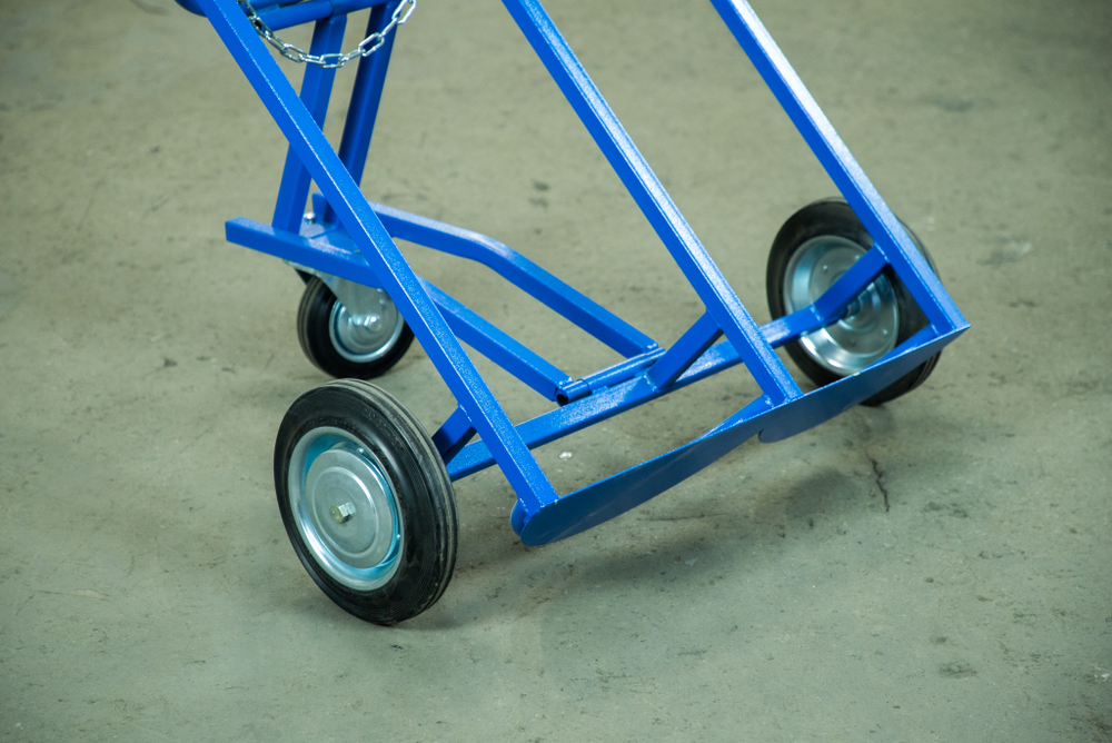 Тележка для баллонов пропан + кислород TOR ТГК-П, 2 баллона (250 резина + 160 поворотное)