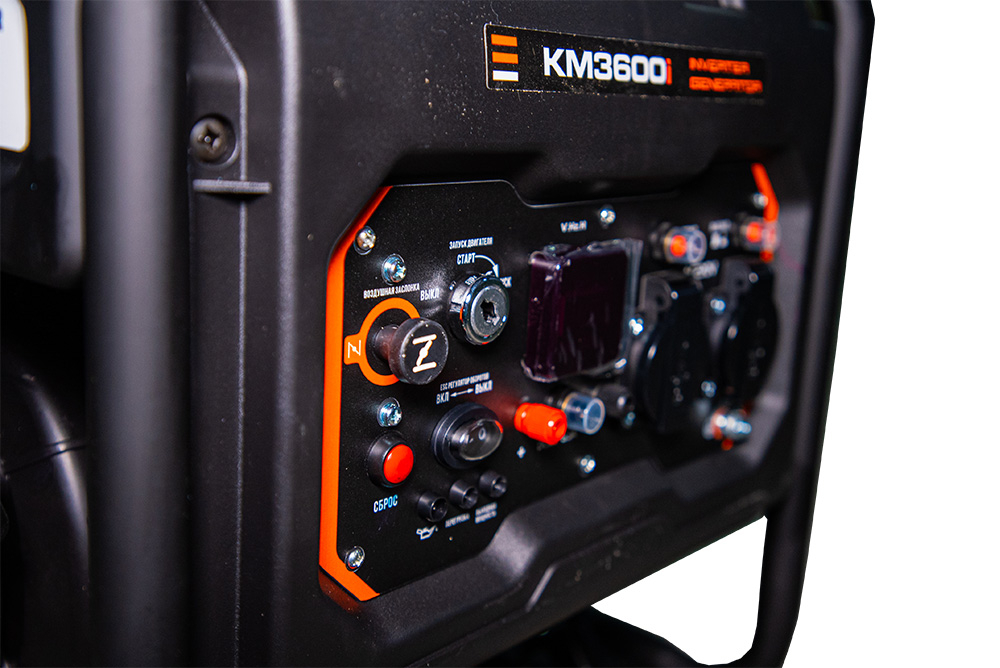 Генератор бензиновый инверторный 3,6 кВт 220В 12 л с электростартером TOR KM3600i