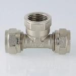 Тройник компрессионный переходной 26мм x 1"в x 26мм Valtec VTm.332.N.260626