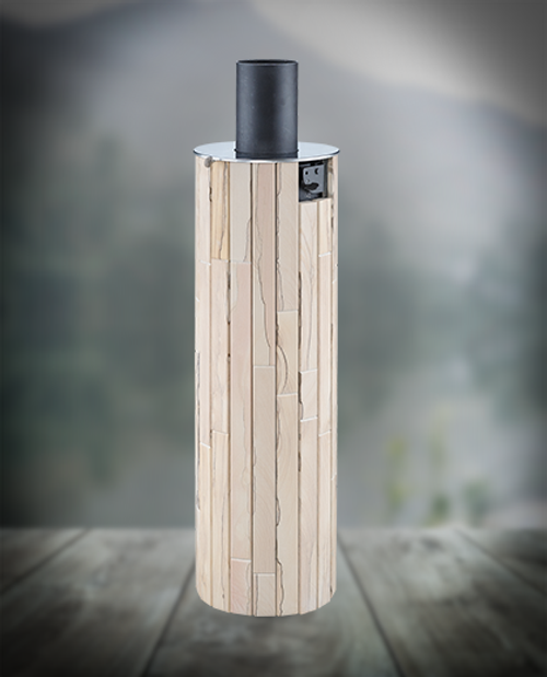 Дымоход-конвектор ПроМеталл (Окаменевшее дерево) наборный ф115