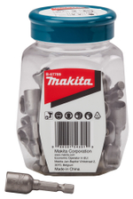 Магнитная насадка для кровельных саморезов (банка), 10х50, E-form, 1/4, 30 шт Makita B-67789