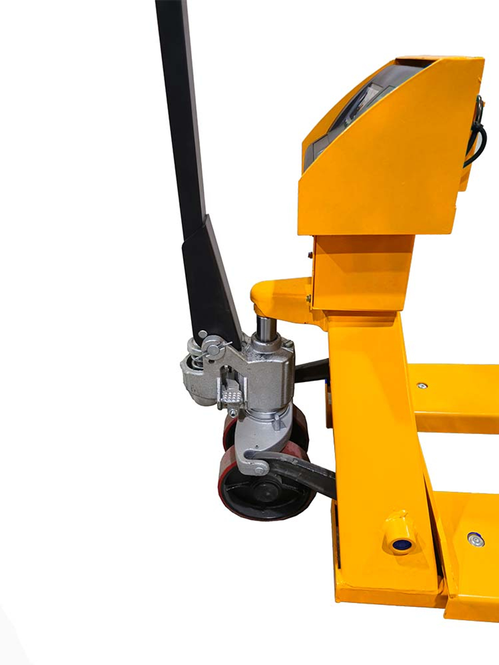 Тележка гидравлическая с весами 2000 кг 1150 мм полиуретановые колеса TOR AC-CW